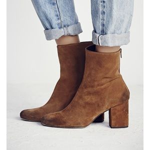 Free People Cecile Ankle Boot- Sz 40/9 Brown